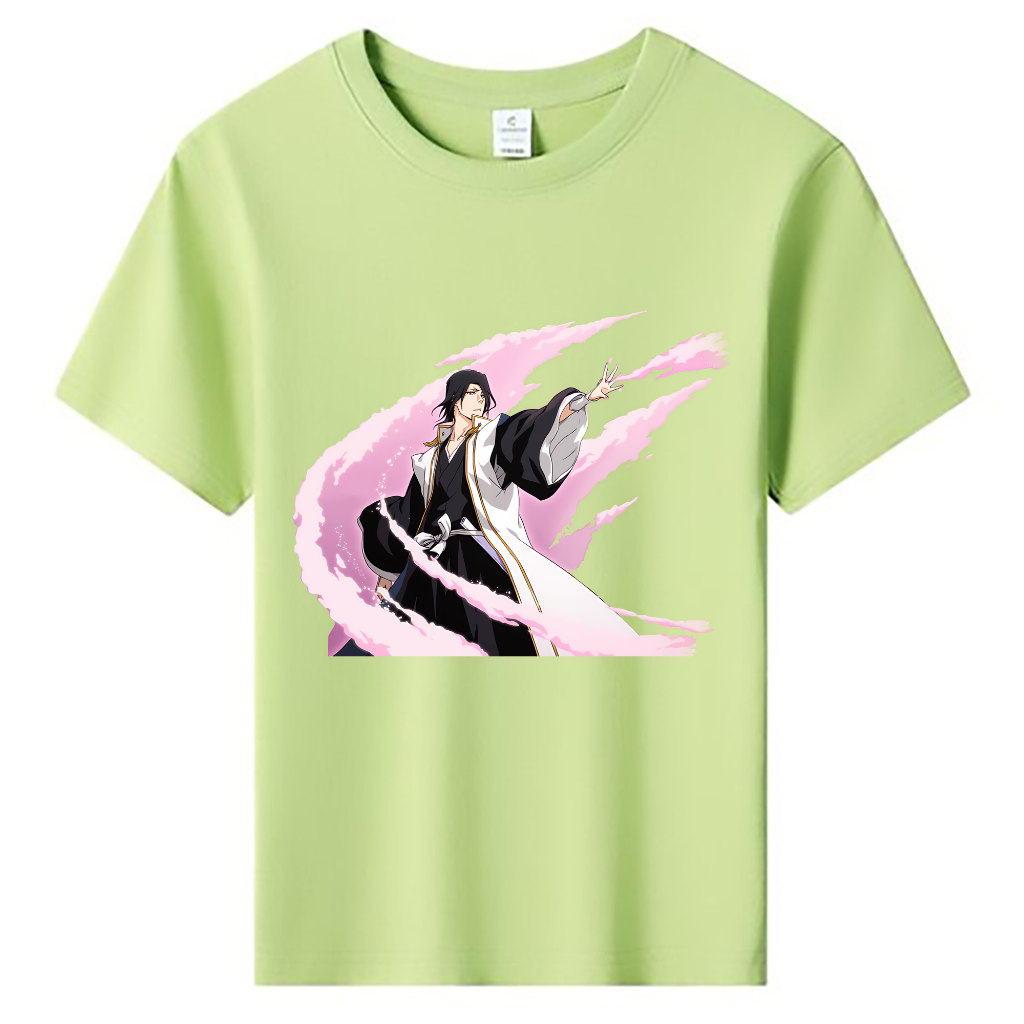 （画像用） ブリーチ くちき びゃくや BLEACH Kuchiki Byakuya 綿100％キッズTシャツ（フロントプリント）